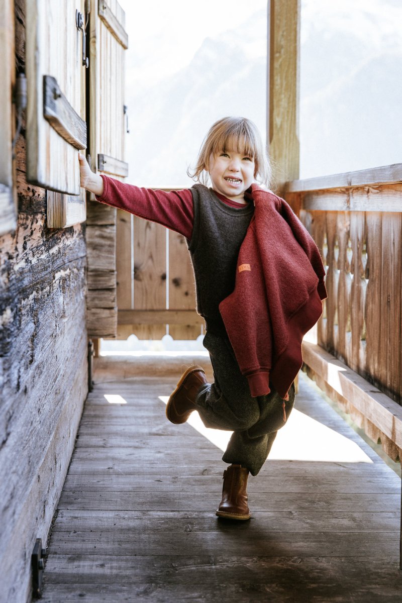 WOLLFLEECE PULLUNDER MERINO BRAUN