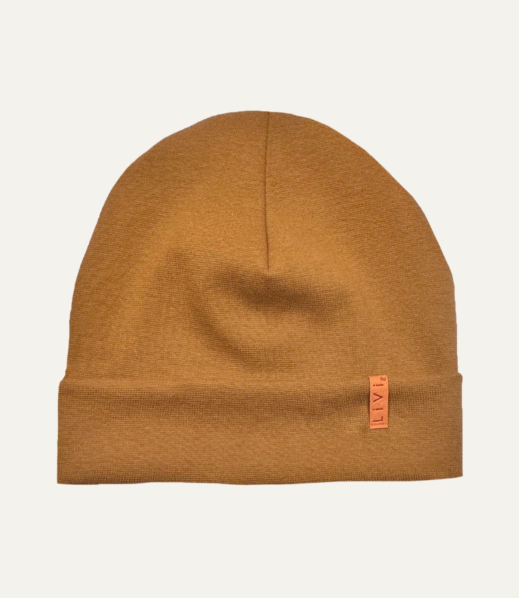 RIB BEANIE CAMEL