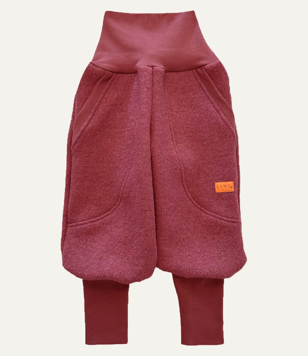 JOGGER SCHURWOLLE WEINROT