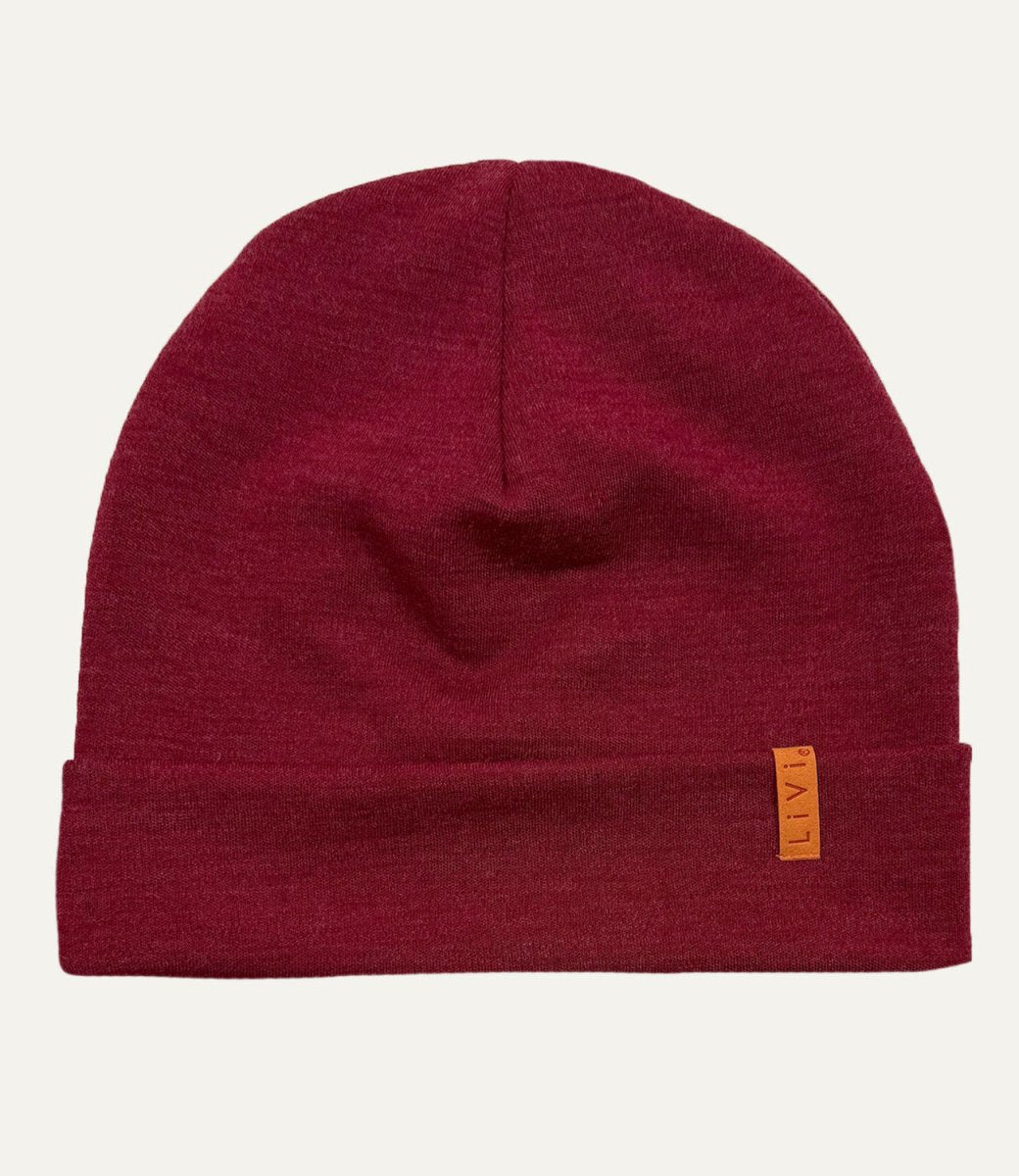 BEANIE MERINO WINTER RED