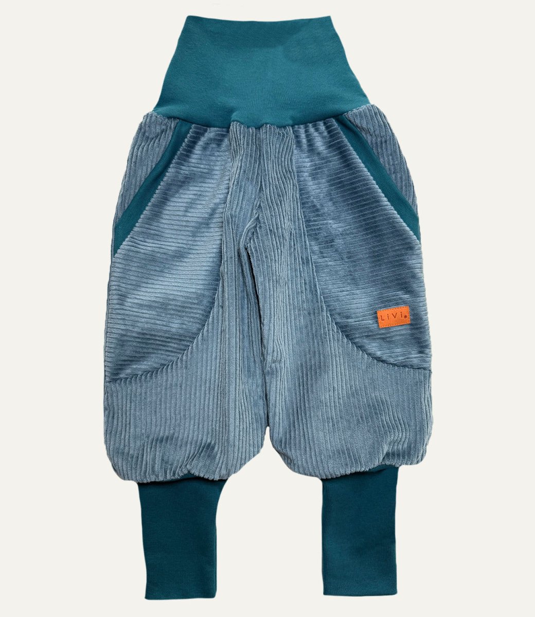 JOGGER BREITCORD GRAUBLAU PETROL