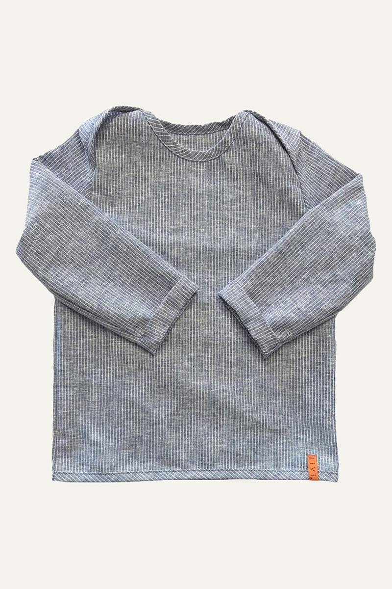 LEINENHEMD MARINE STRIPES