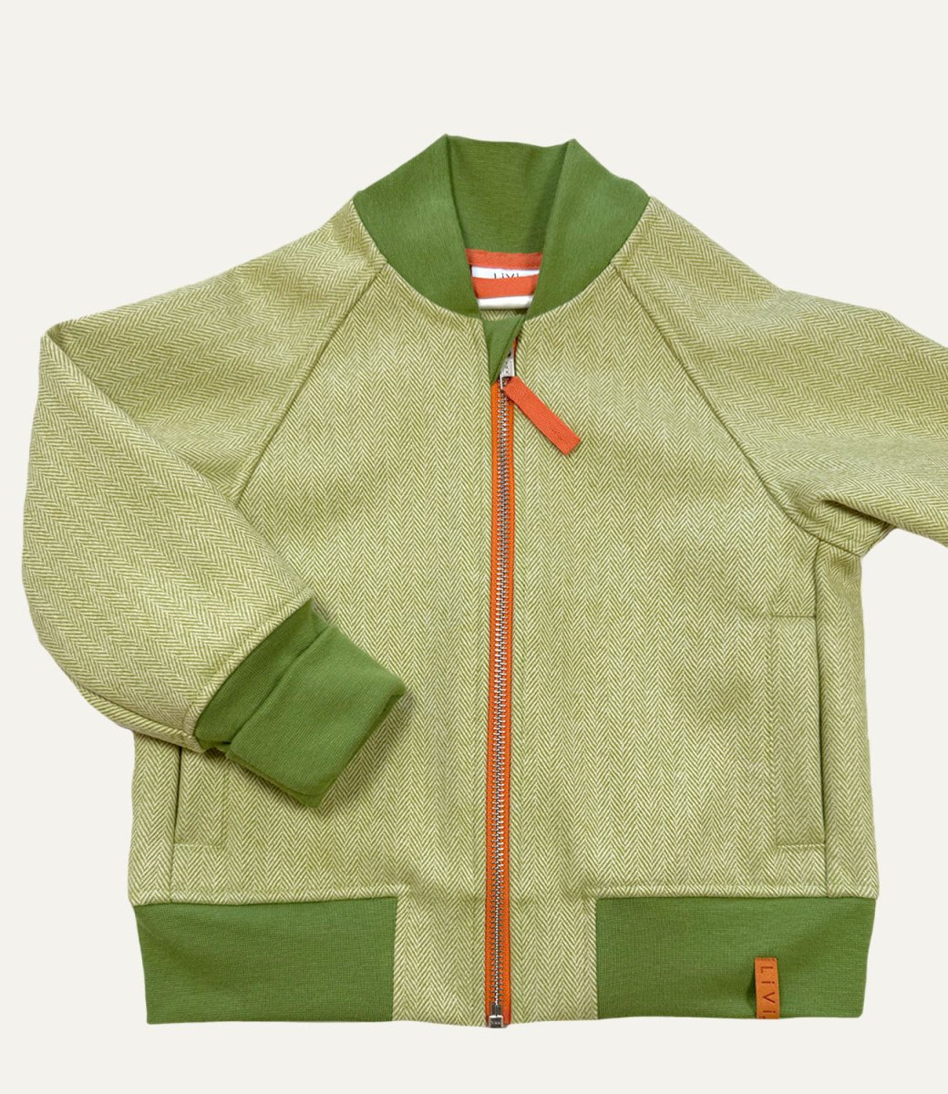 BOMBERJACKE AUS WOLLE SPRINGGREEN