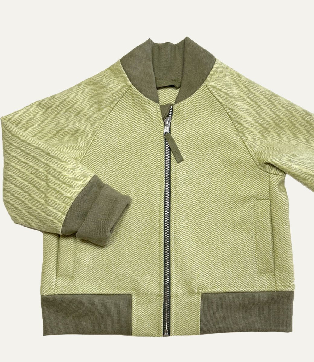 BOMBERJACKE AUS WOLLE GREEN