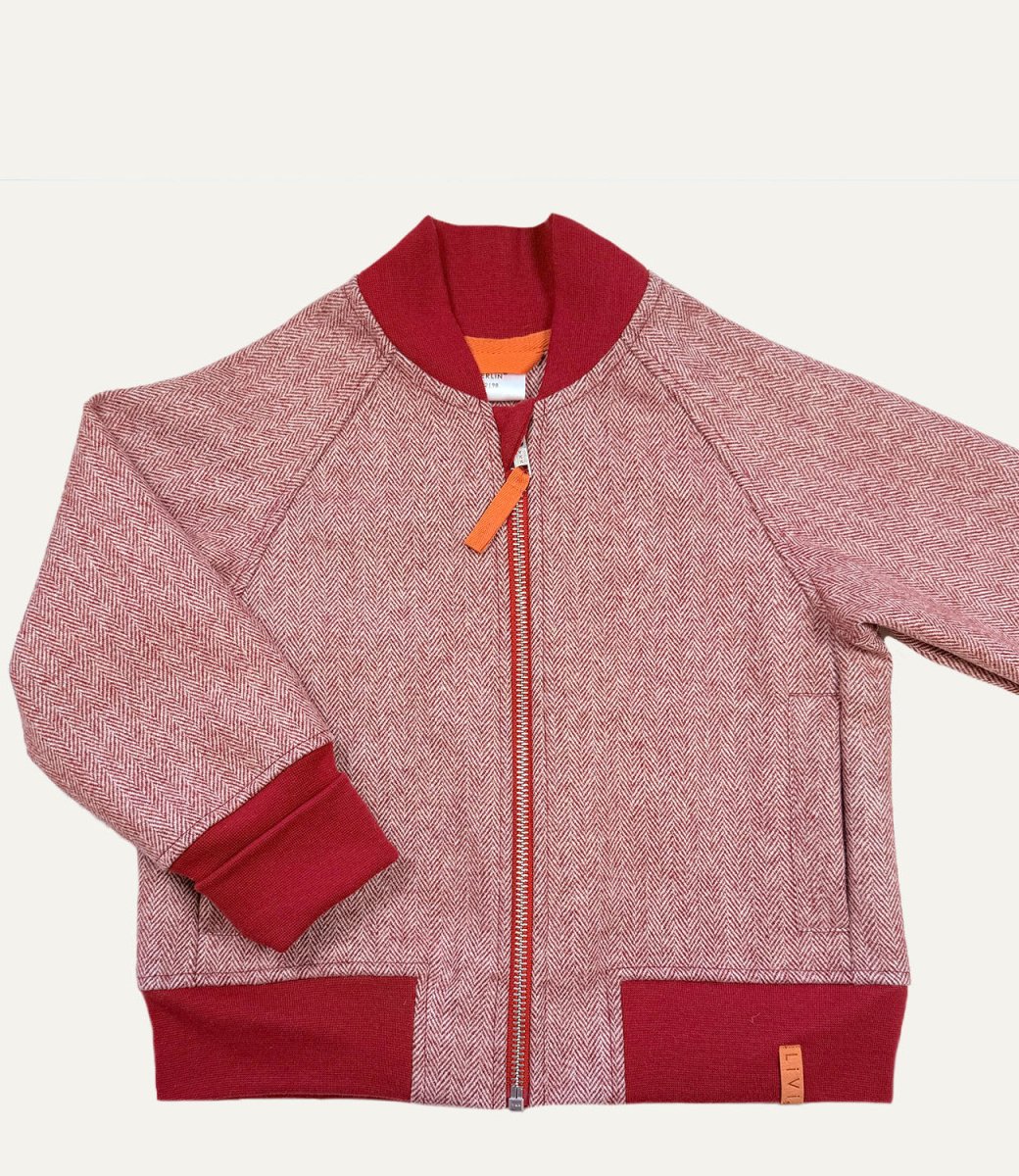 BOMBERJACKE AUS WOLLE LAVA light