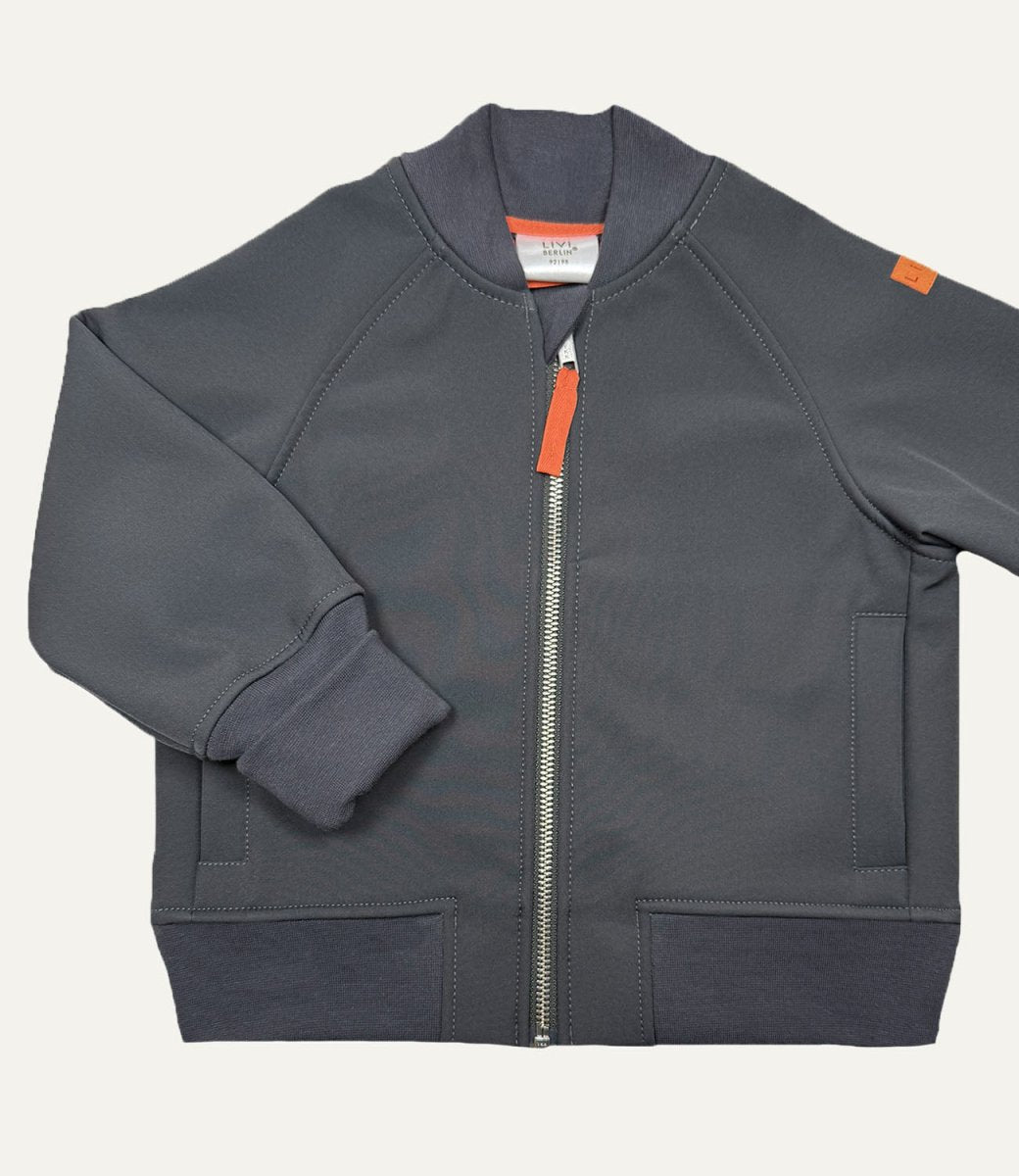 BOMBERJACKE AUS SOFTSHELL Dunkelgrau