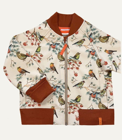 BOMBERJACKE AUS SOFTSHELL BIRD creme