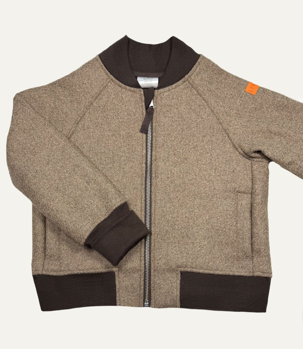 BOMBERJACKE AUS WOLLE Beige