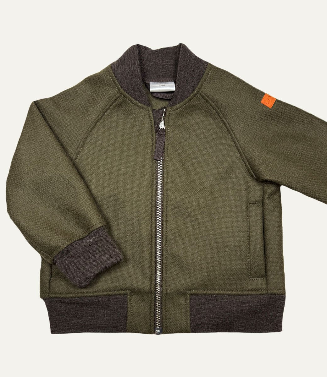 BOMBERJACKE AUS WOLLE Grün