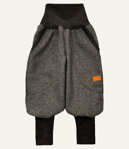 JOGGER WOLLE FISCHGRÄT Braun