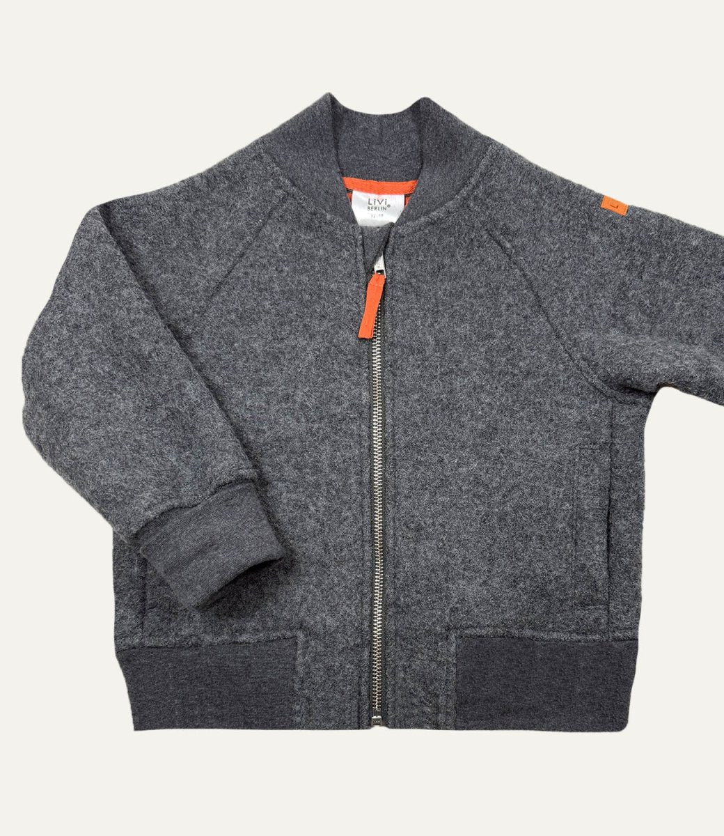 BOMBERJACKE AUS WALK DUNKELGRAU