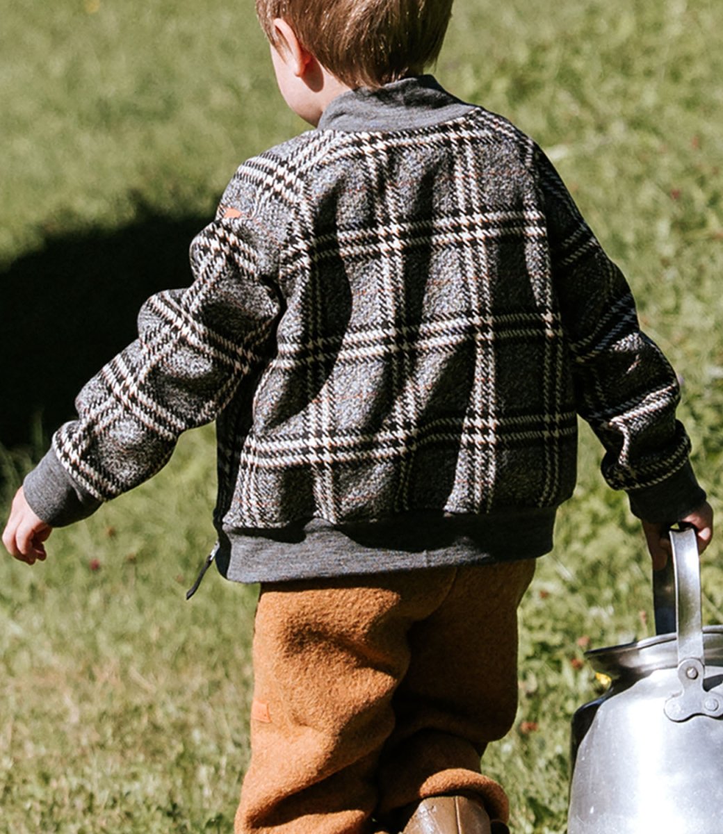 BOMBERJACKE AUS WOLLE KARO
