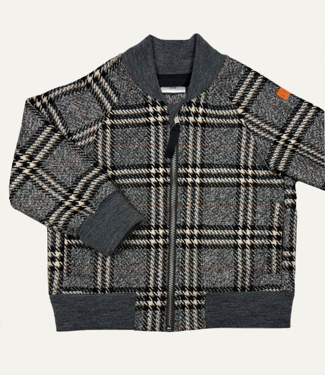 BOMBERJACKE AUS WOLLE KARO