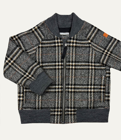 BOMBERJACKE AUS WOLLE KARO