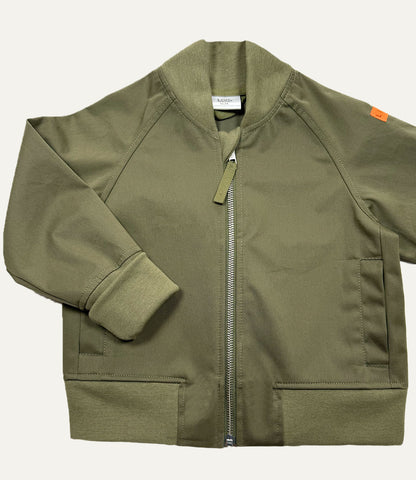 BOMBERJACKE AUS TRENCH GREEN