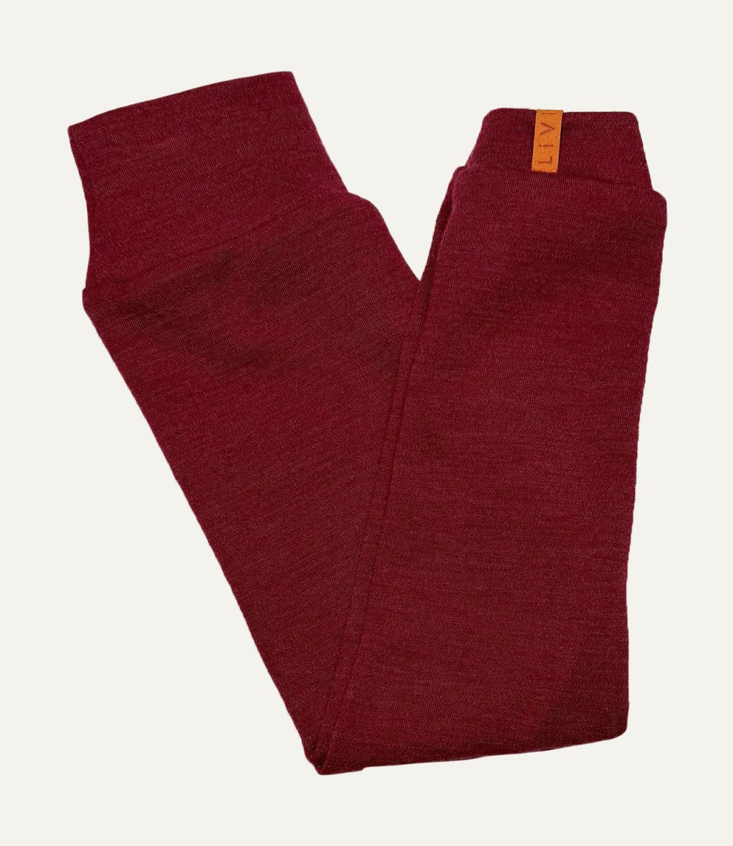 FUNKTIONSLEGGING MERINO WINTER RED