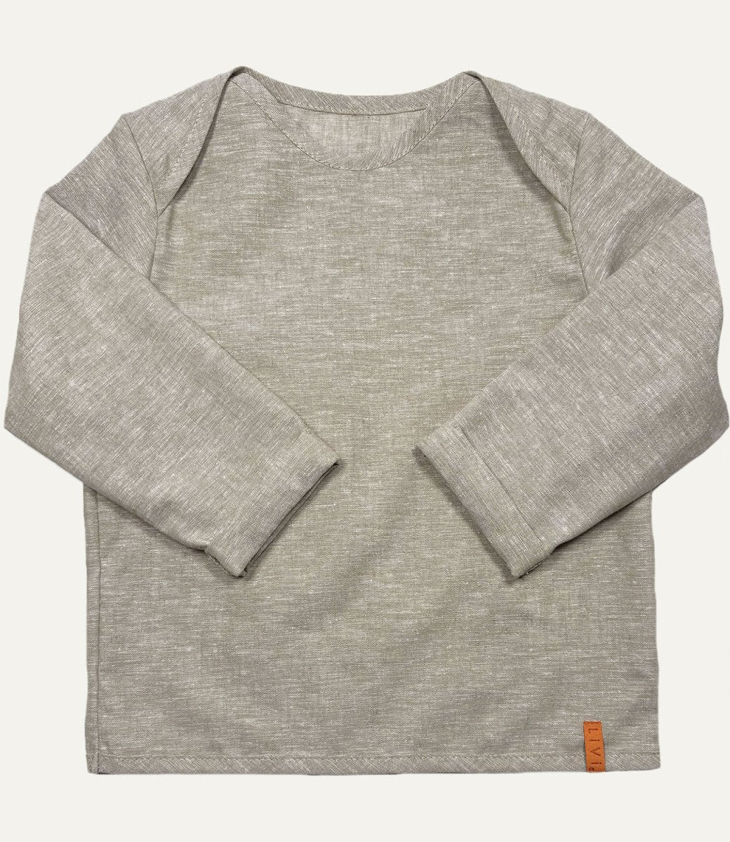 LEINENHEMD BEIGE UNI