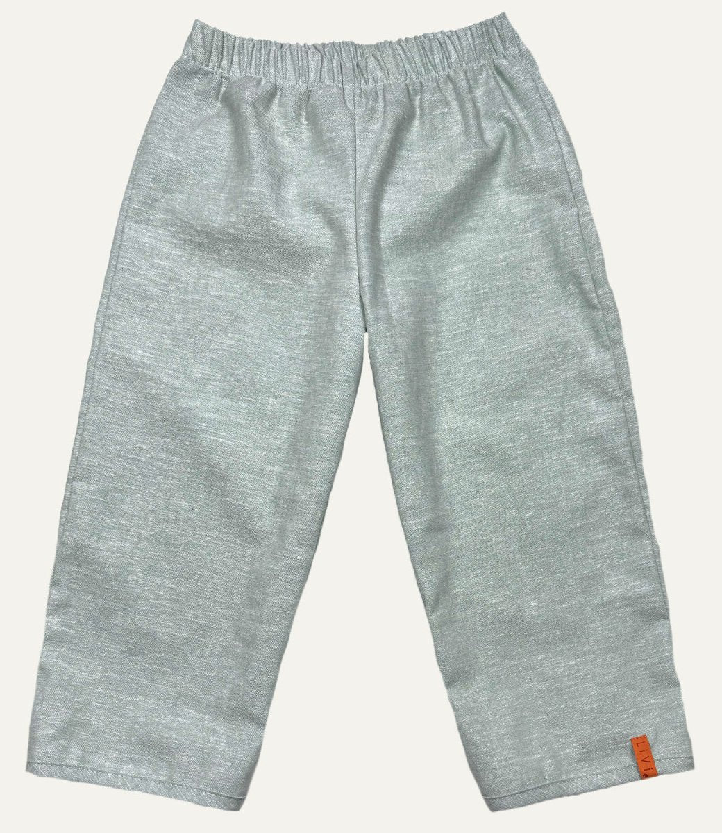 LEINENHOSE LANG MINT UNI