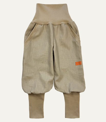 JOGGER AUS LEINEN BEIGE