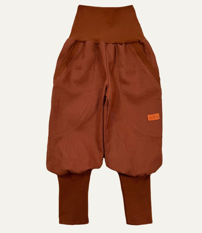 JOGGER AUS LEINEN TERRACOTTA