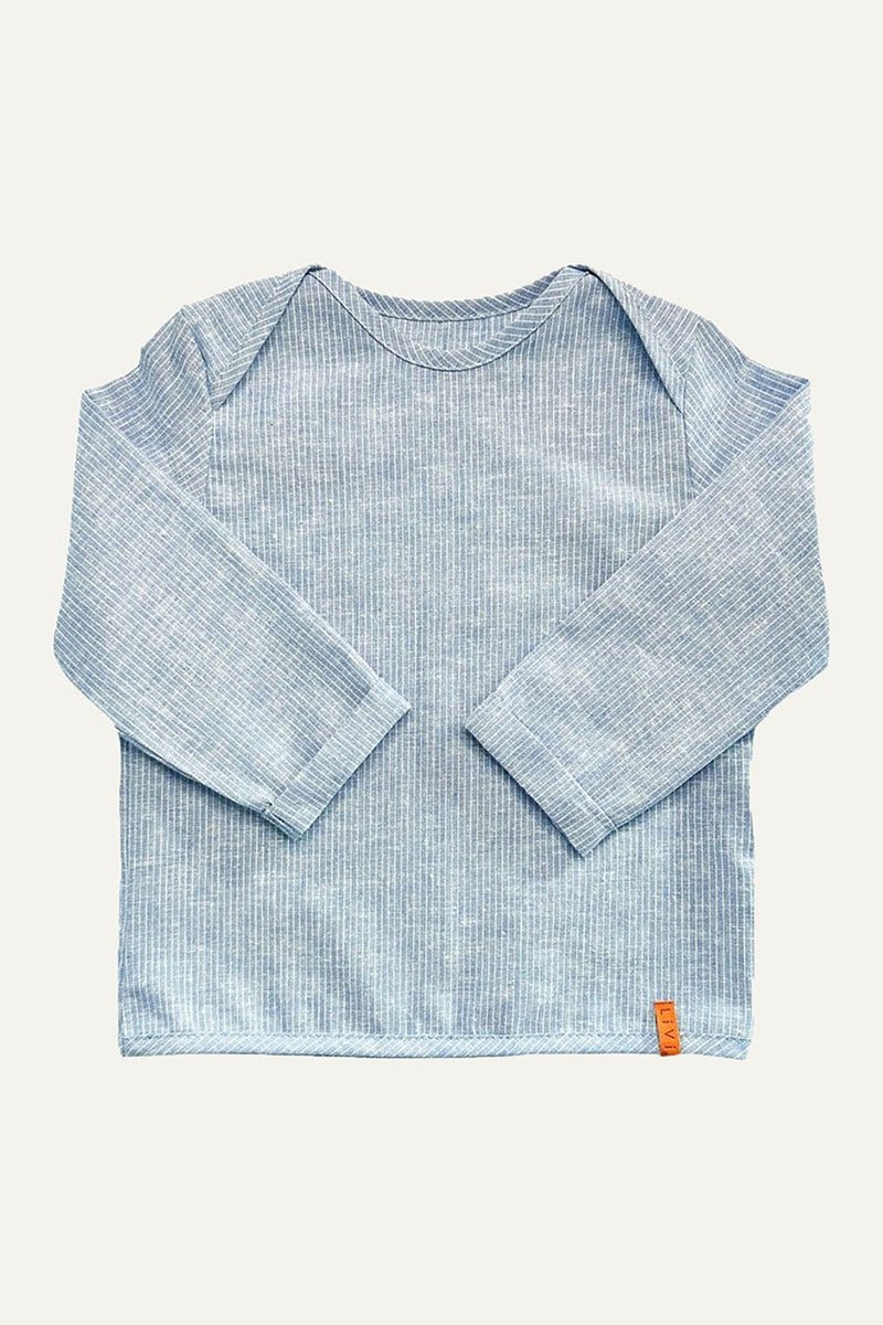 LEINENHEMD JEANS STRIPES