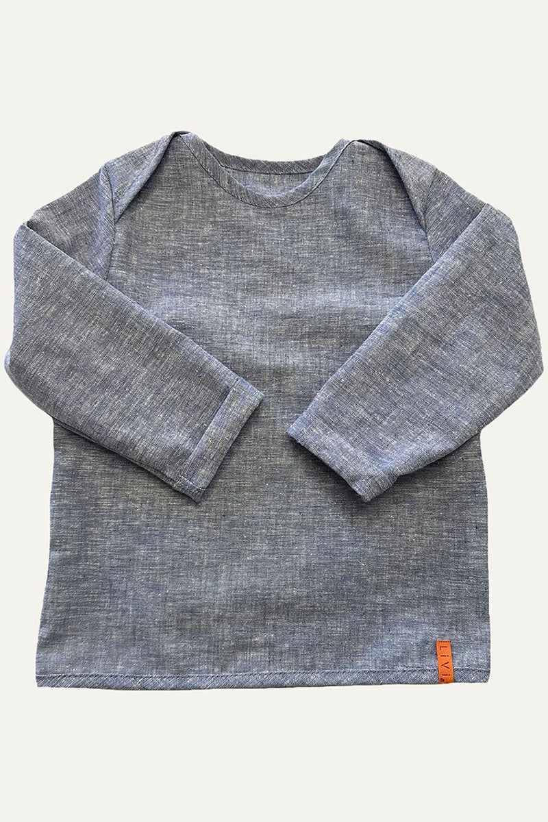 LEINENHEMD MARINE UNI
