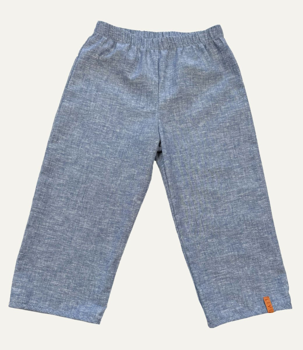 LEINENHOSE LANG MARINE