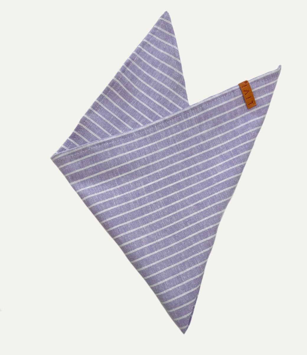 LEINENTUCH FLIEDER STRIPES