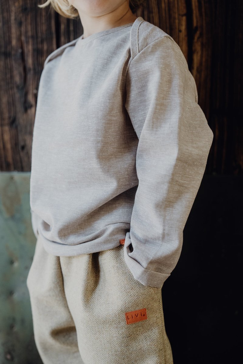 LEINENHEMD BEIGE UNI