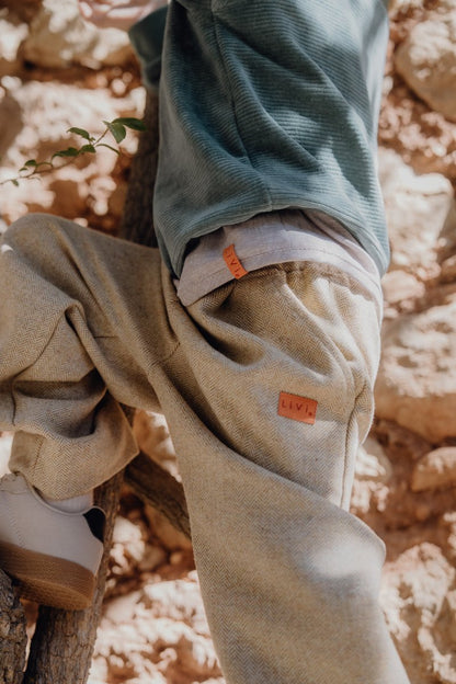 LEINENHEMD BEIGE UNI