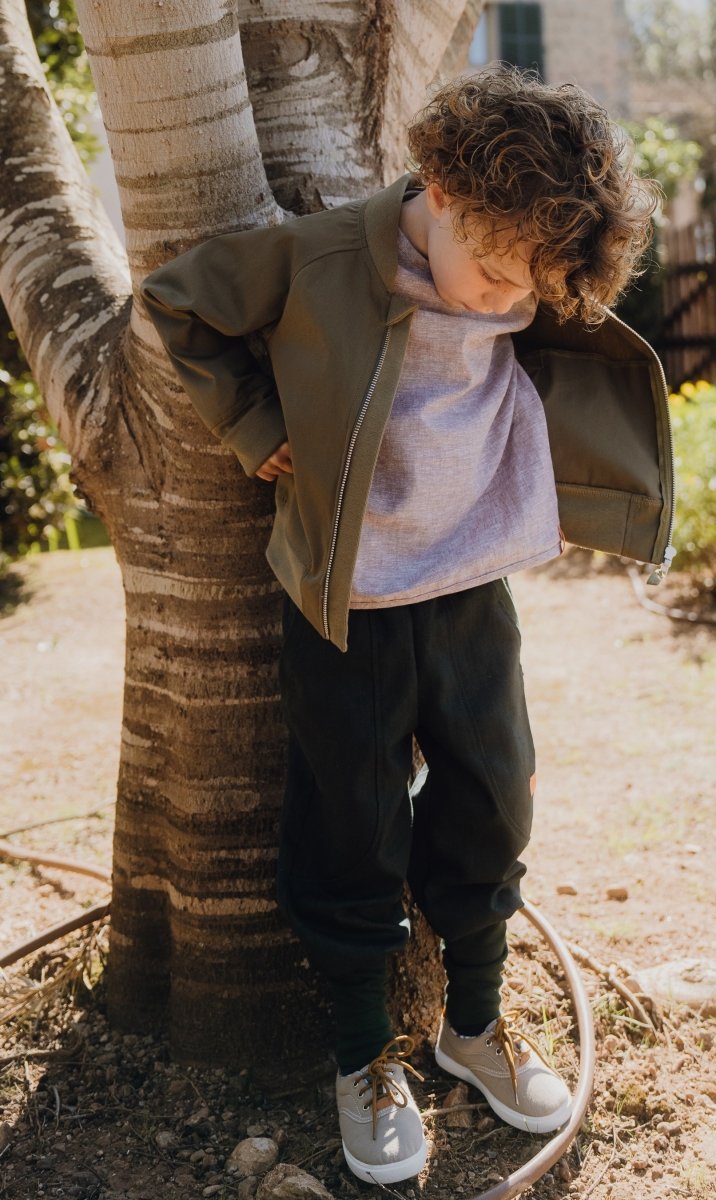 JOGGER AUS LEINEN TÜRKIS