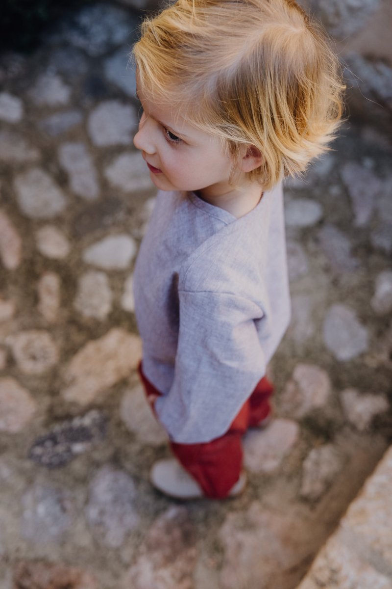 LEINENHEMD BRAUN UNI