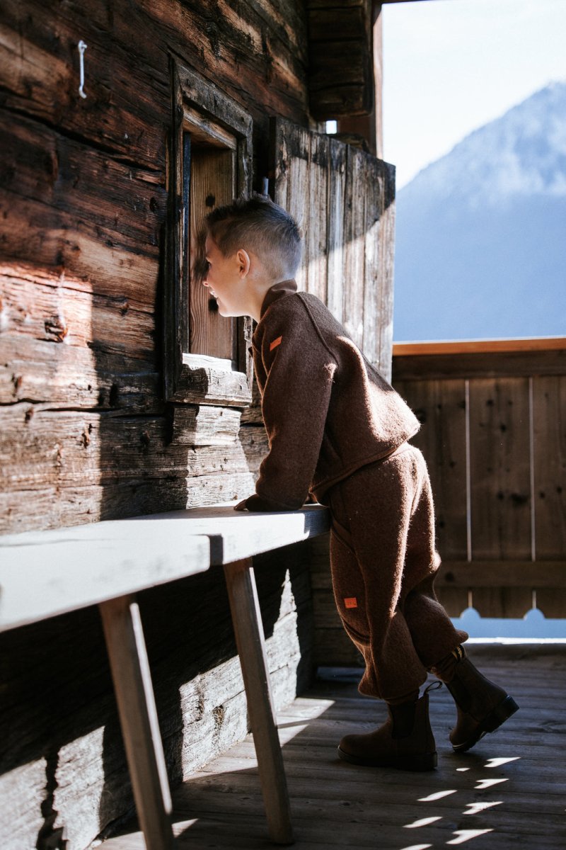 BOMBERJACKE AUS WALK Braun