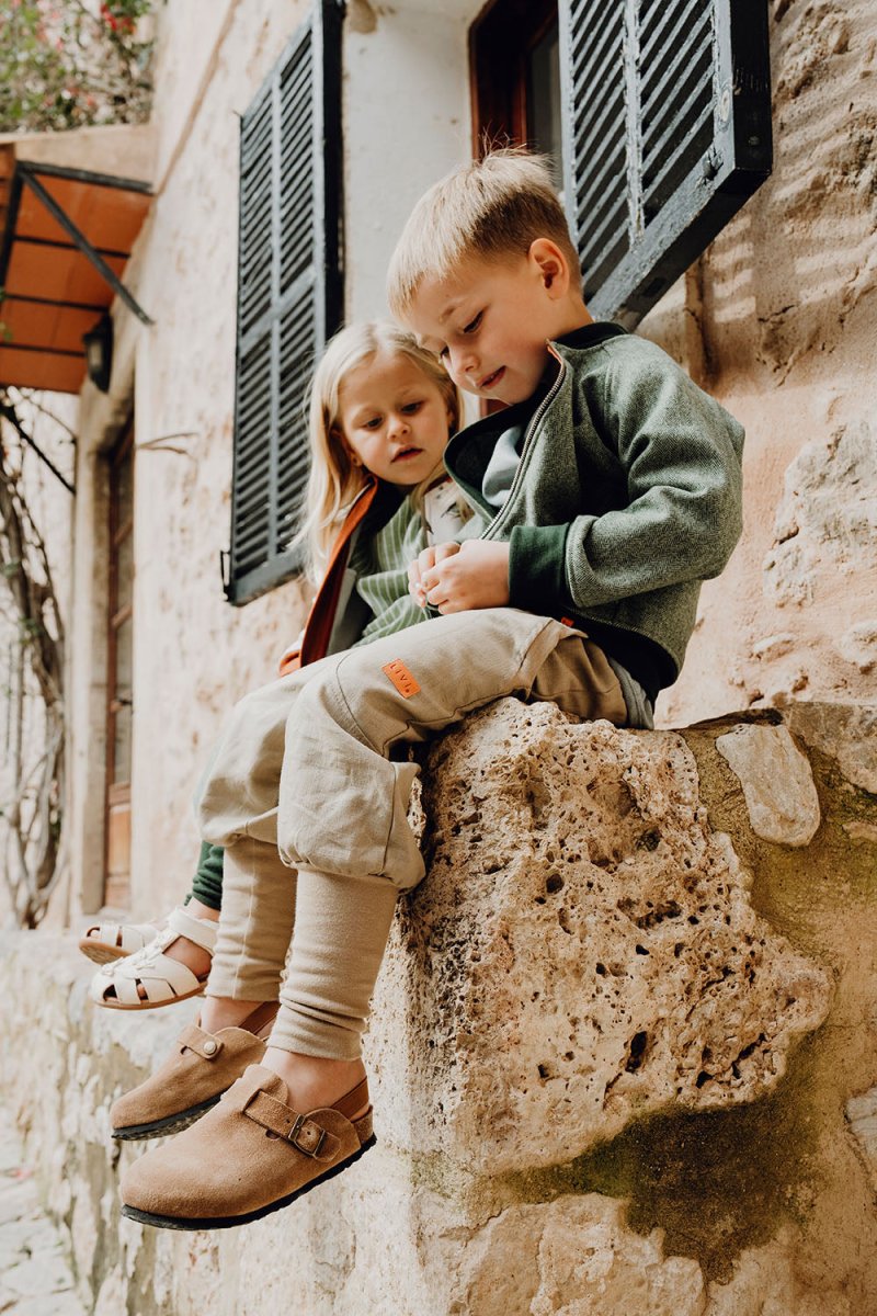JOGGER AUS LEINEN TÜRKIS