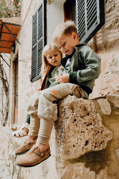 JOGGER AUS LEINEN TÜRKIS