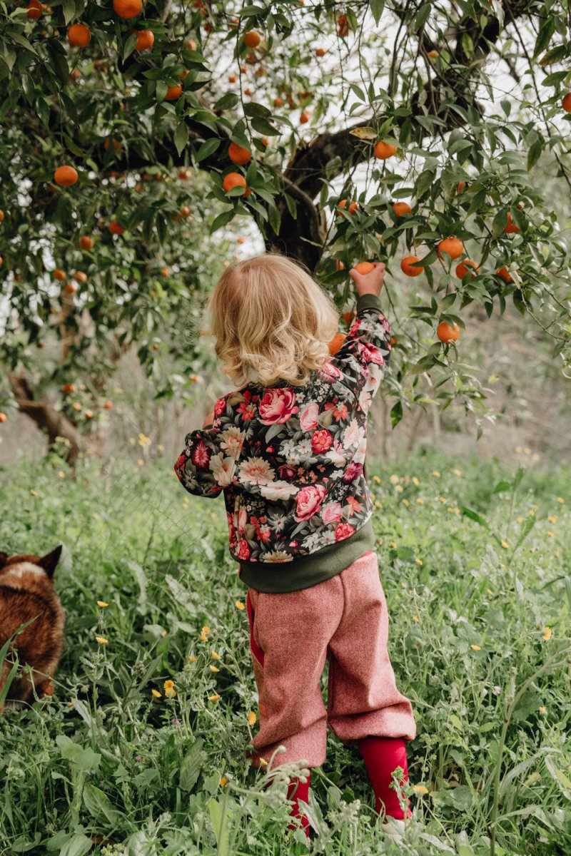 BOMBERJACKE AUS SOFTSHELL FLOWER