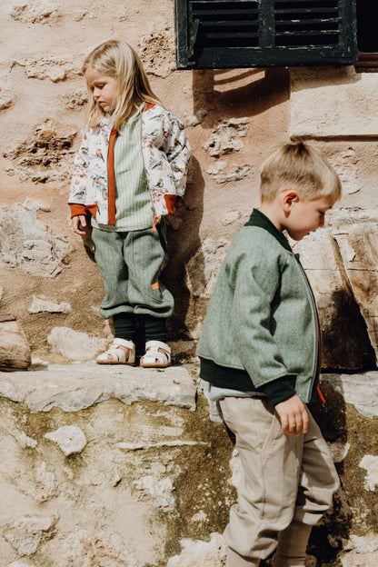 BOMBERJACKE AUS SOFTSHELL BIRD creme
