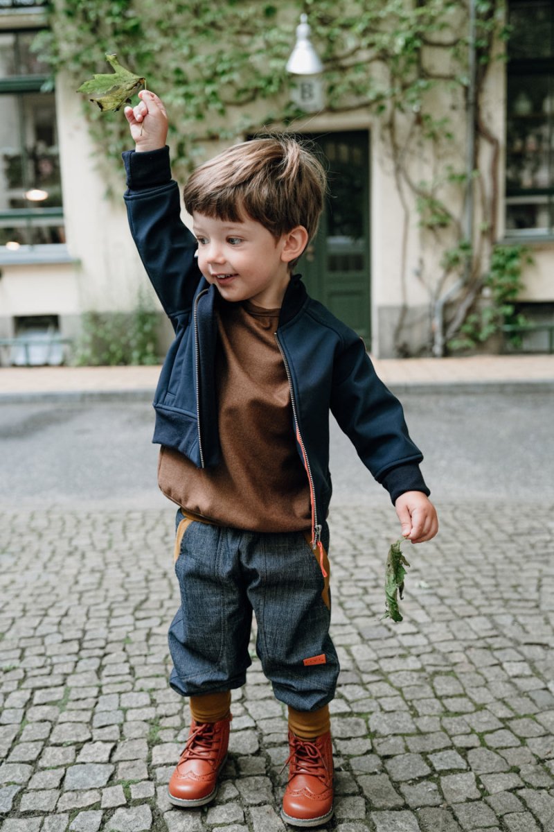 BOMBERJACKE AUS SOFTSHELL Marine