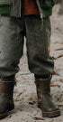 JOGGER WOLLE FISCHGRÄT Grün