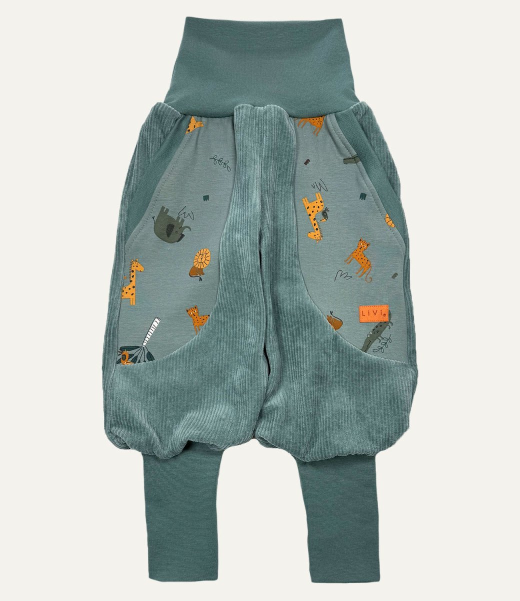 JOGGER NICKYCORD GRAUBLAU ZOO