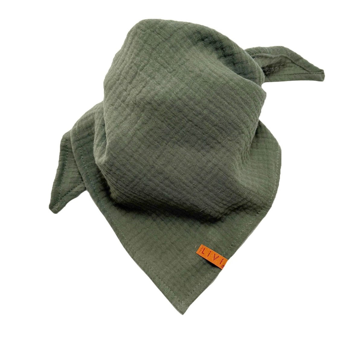 MUSSELINE TUCH OLIVE