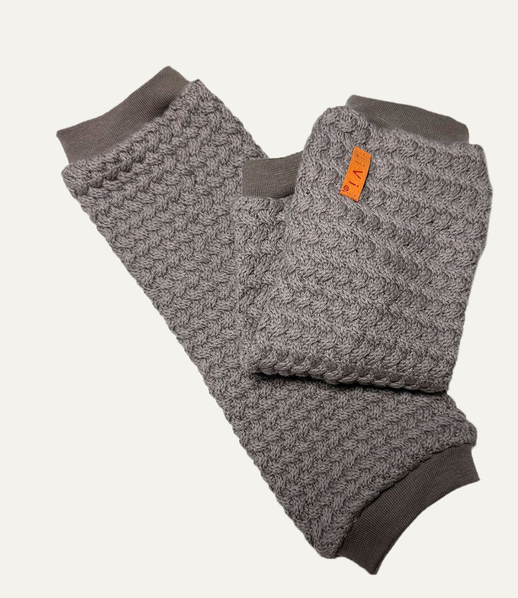 STULPEN STRICK TAUPE