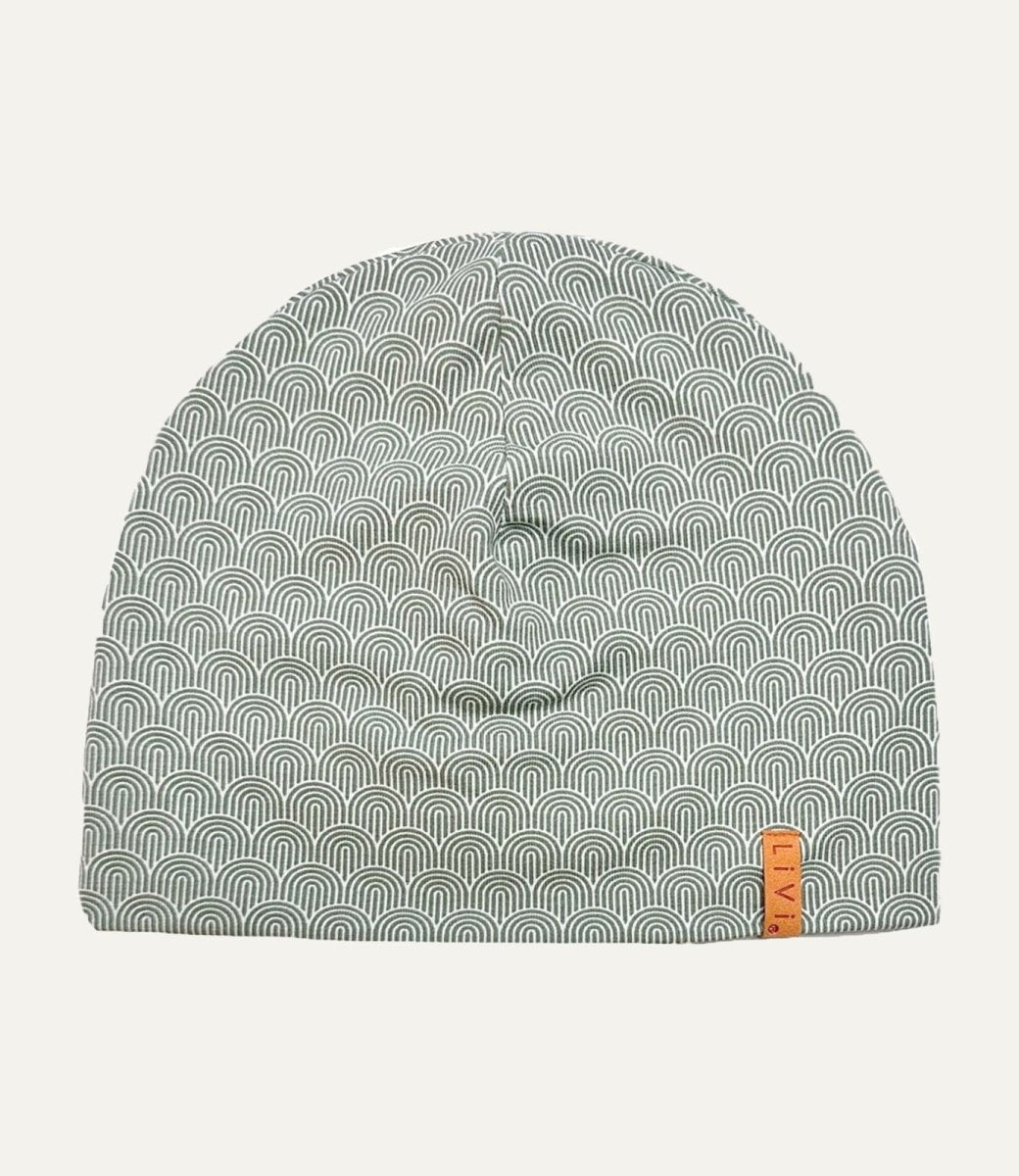 BEANIE RAINBOW green