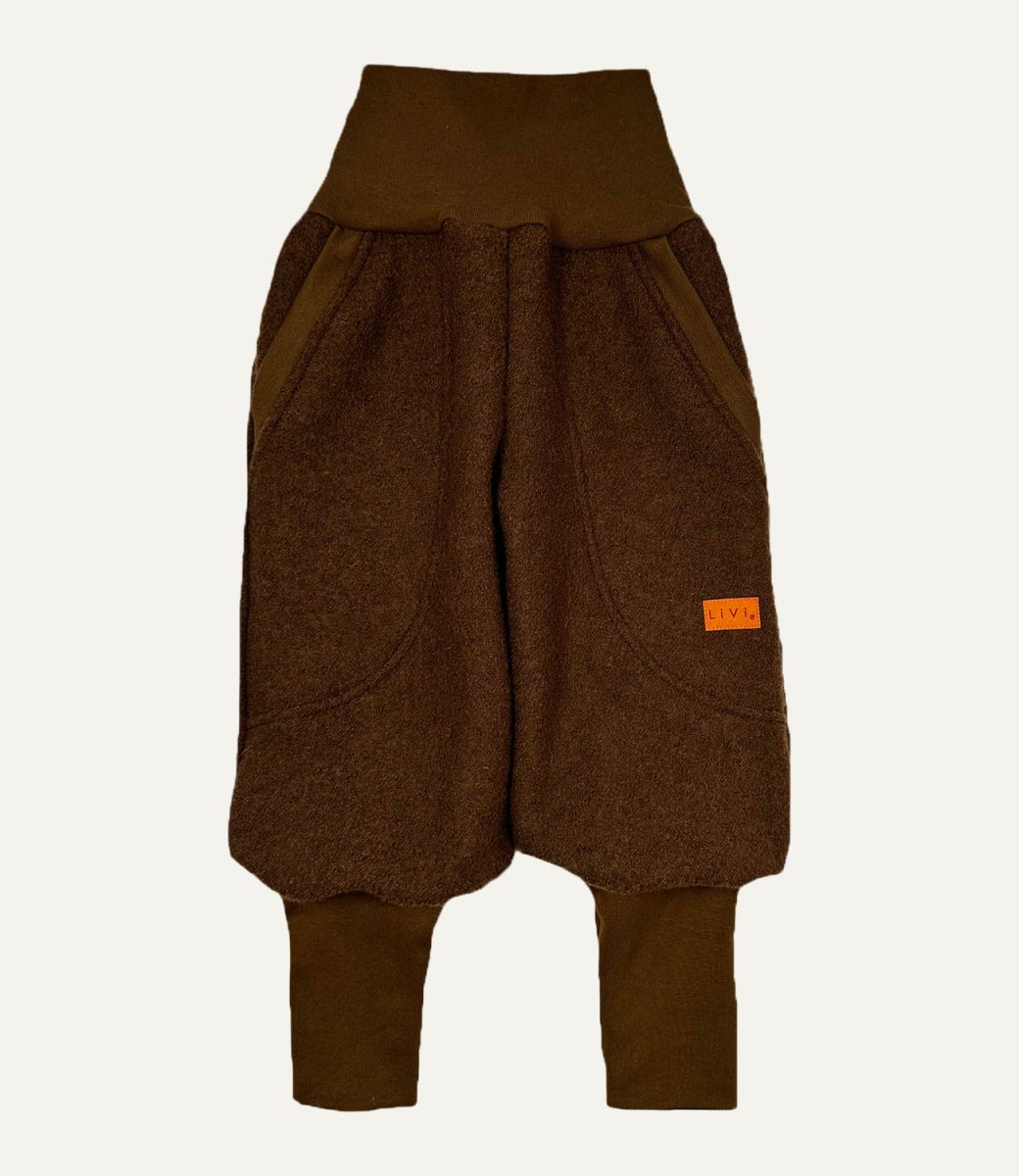 JOGGER SCHURWOLLE BRAUN