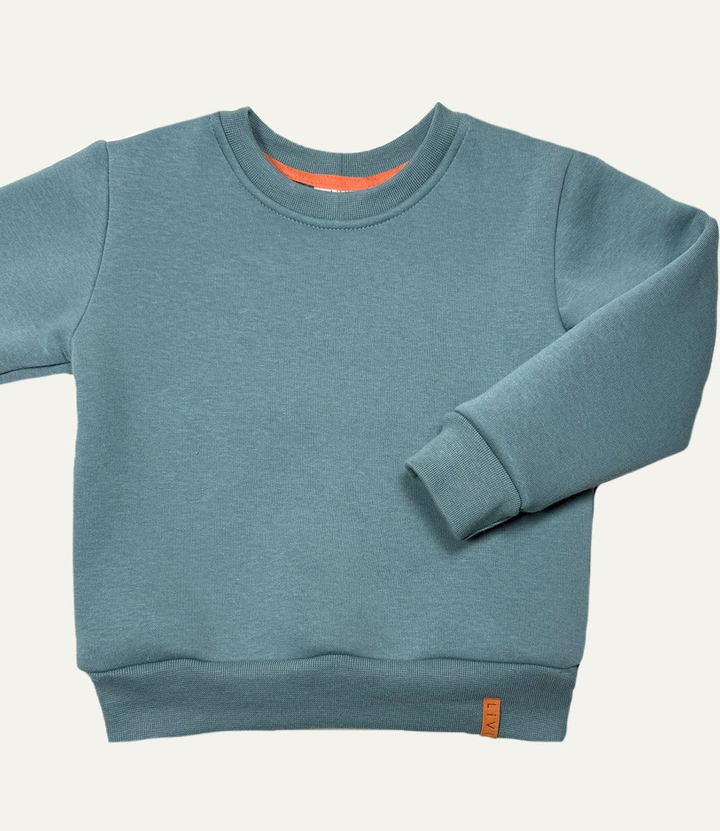 SWEATER GRAUBLAU SWEAT