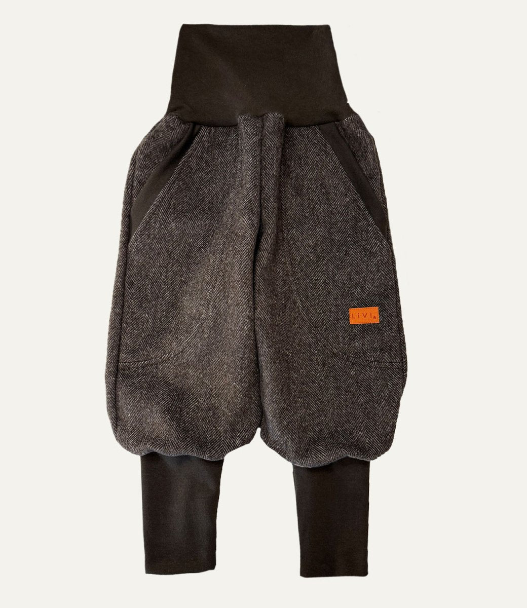 JOGGER WOLLE BRAUNSTRIPES