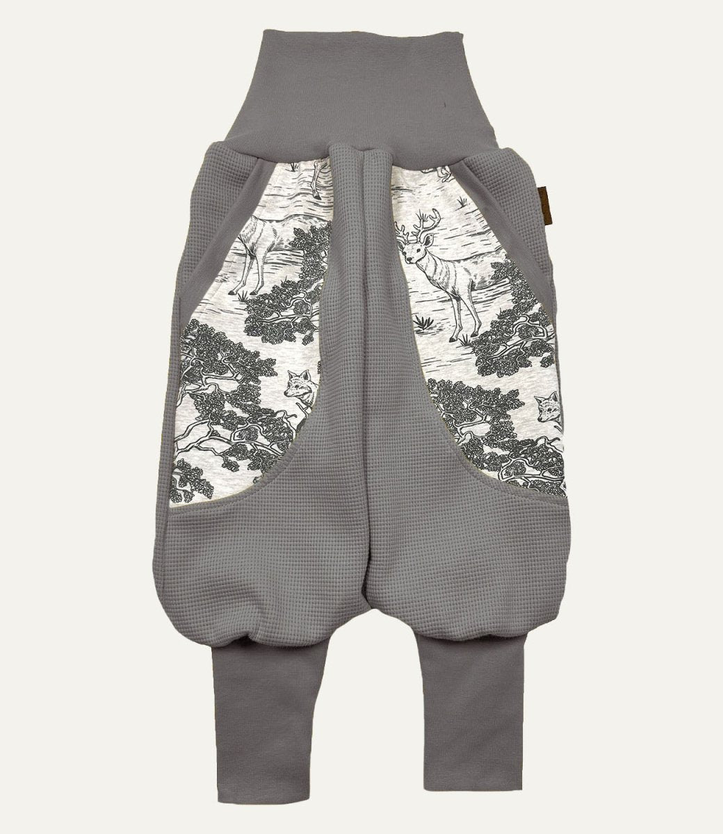JOGGER WAFFELJERSEY WALD GRAU